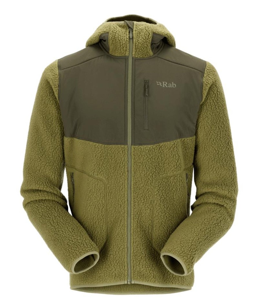 Clothing Rab Fleece & Mid Layer | Rab Mens Outpost Hoody - Chlorite Green