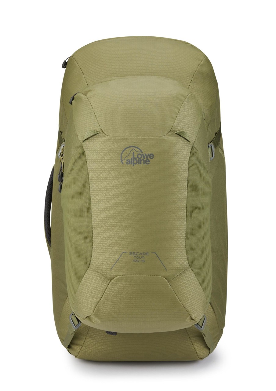 Rucksacks Lowe Alpine Luggage & Carry-On | Lowe Alpine Escape Tour 55+15 Rucksack - Chlorite Green