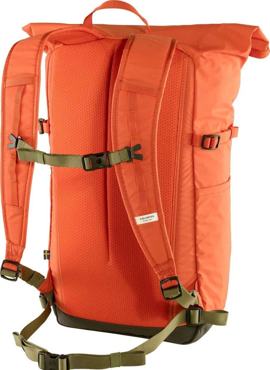 Rucksacks Fjallraven Day Packs | Fjallraven High Coast Foldsack 24 Rucksack - Rowan Red