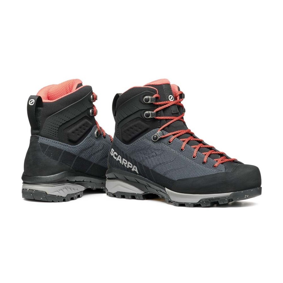 Footwear Scarpa Walking Boots | Scarpa Womens Mescalito Trk Planet Gtx Boots - Gray-Coral Grey