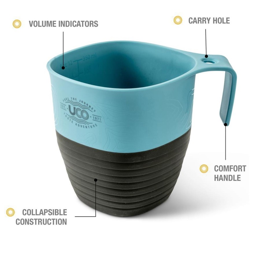 Camping UCO Plates, Bowls, Cups & Utensils | Uco Collapsible Camp Cup Blue