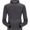 Clothing Rab Fleece & Mid Layer | Rab Mens Ascendor Summit Hoody - Graphene Grey