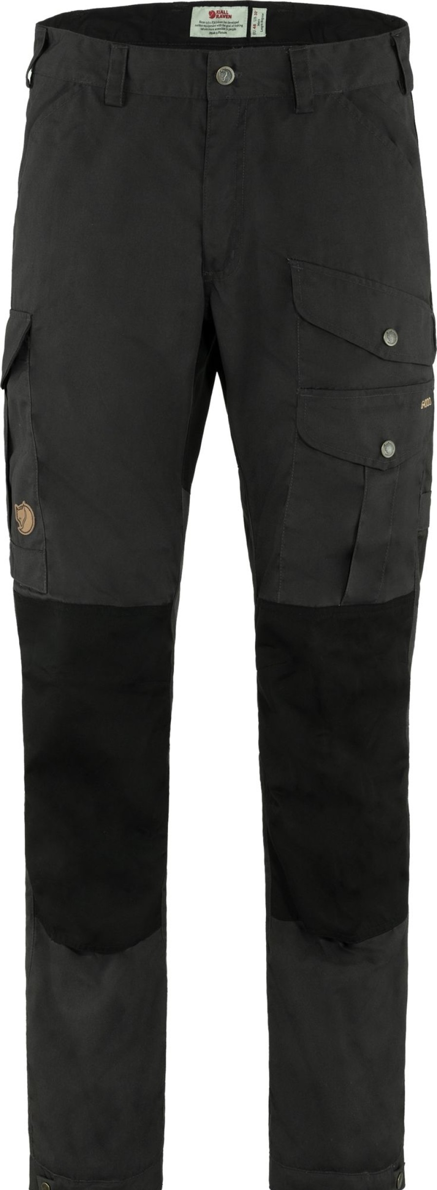 Clothing Fjallraven Trousers & Leg Wear | Fjallraven Mens Vidda Pro Trousers - Regular Leg - Dark Black Grey