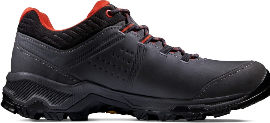 Footwear Mammut Walking Shoes | Mammut Mens Mercury Iv Low Gtx Shoes - Titanium-Hot Red Grey