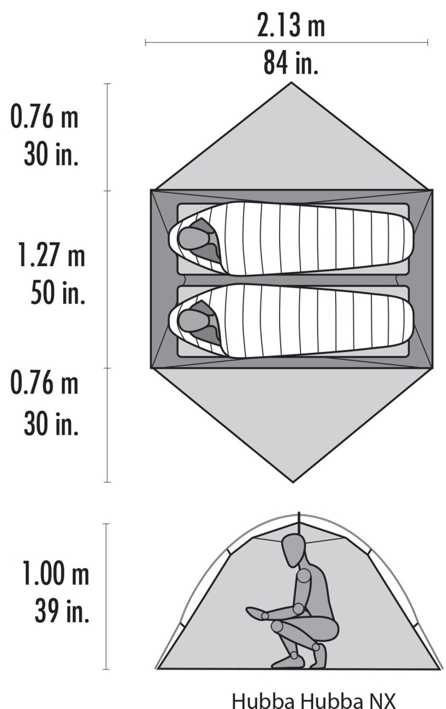 Camping MSR Backpacking & Lightweight Tents | Msr Hubba Hubba Nx Tent - Gray Grey