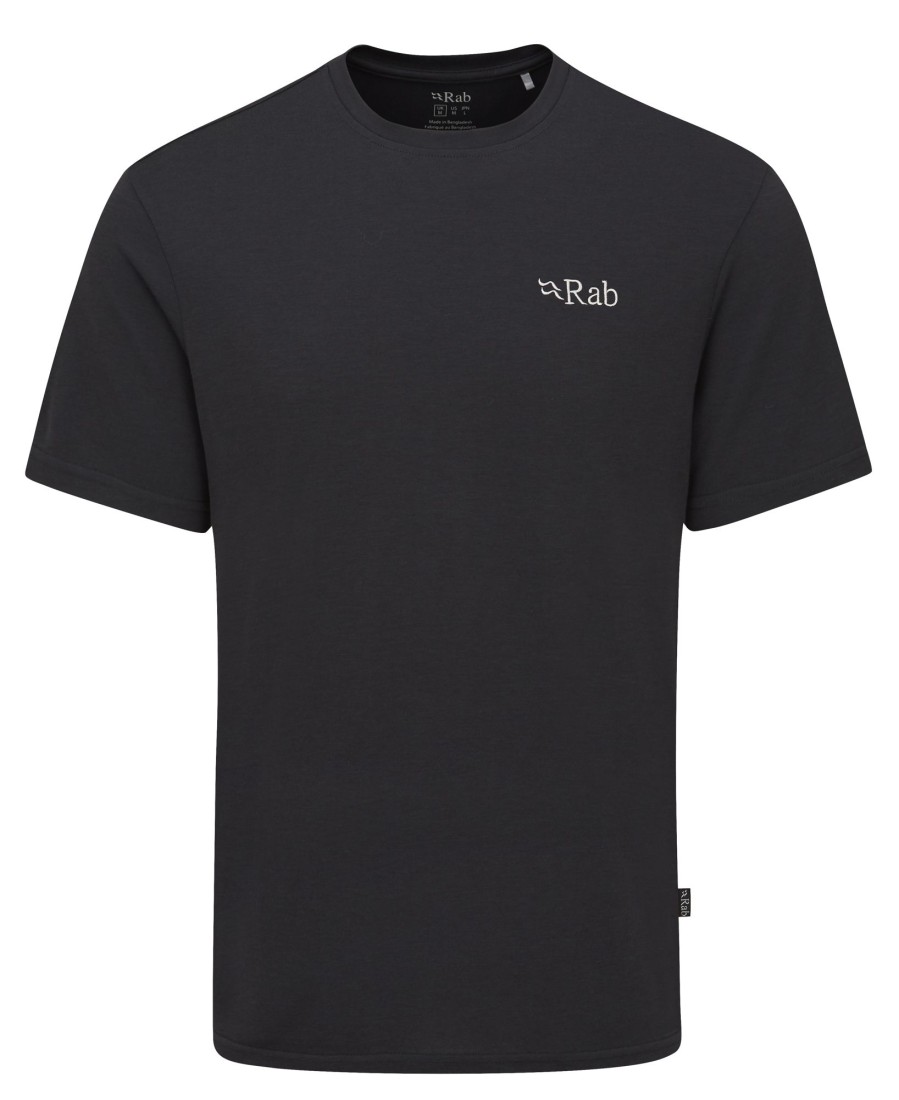 Clothing Rab T Shirts & Base Layers | Rab Mens Crimp Elevation Tee - Beluga Grey