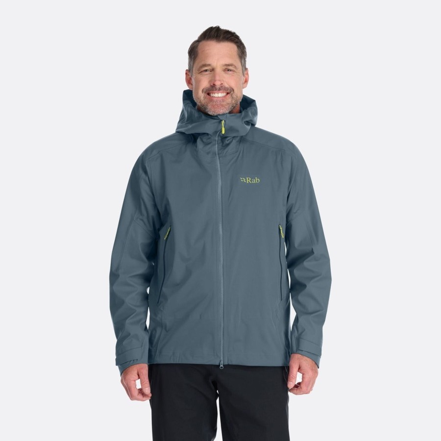 Clothing Rab Softshell Jackets | Rab Mens Kinetic Alpine 2.0 Jacket - Orion Blue