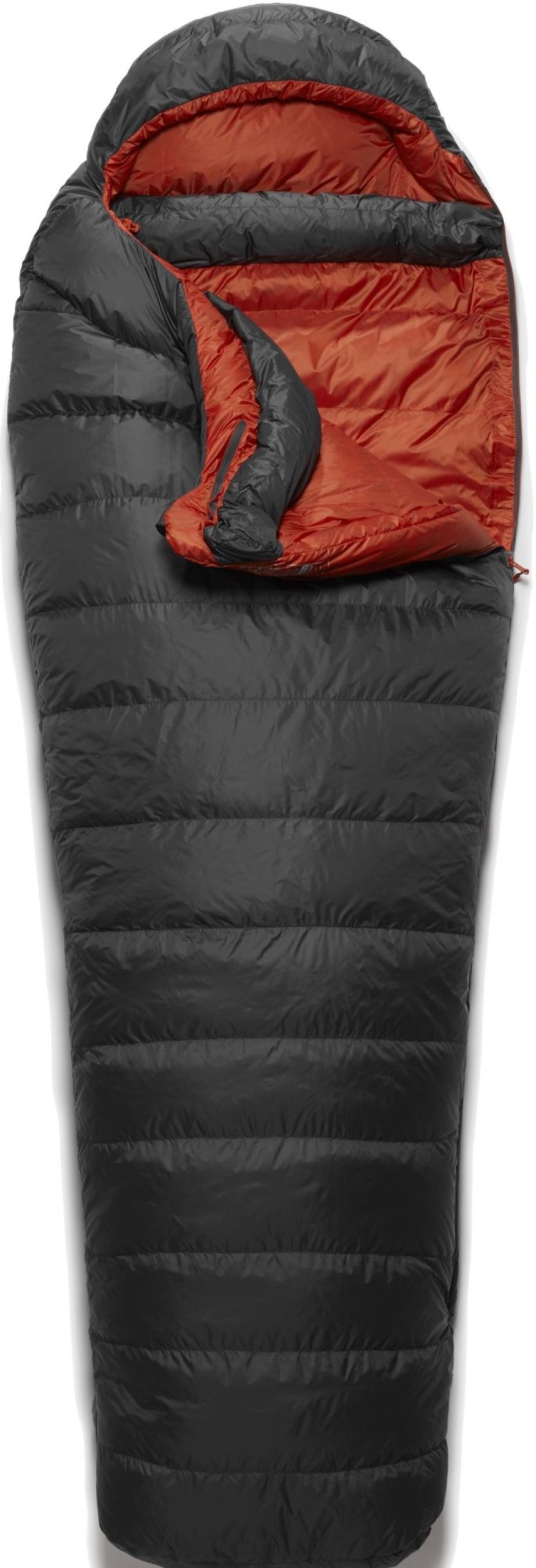 Camping Rab Backpacking & Lightweight Sleeping Bags | Rab Ascent 500 Sleeping Bag - Right-Hand Zip - Graphene Grey