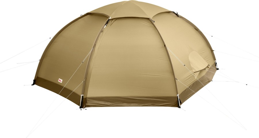 Camping Fjallraven Backpacking & Lightweight Tents | Fjallraven Abisko Dome 3 Tent - Sand Brown