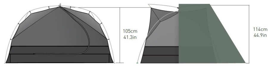 Camping Sea To Summit Backpacking & Lightweight Tents | Sea To Summit Ikos Tr2 Tent - Laurel Wreath Green