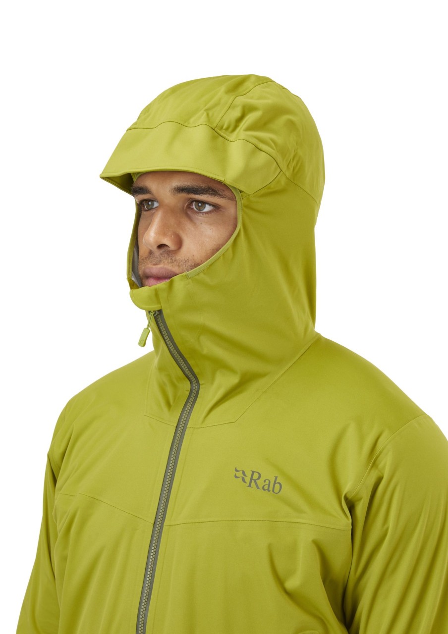 Clothing Rab Softshell Jackets | Rab Mens Kinetic 2.0 Jacket - Aspen Green