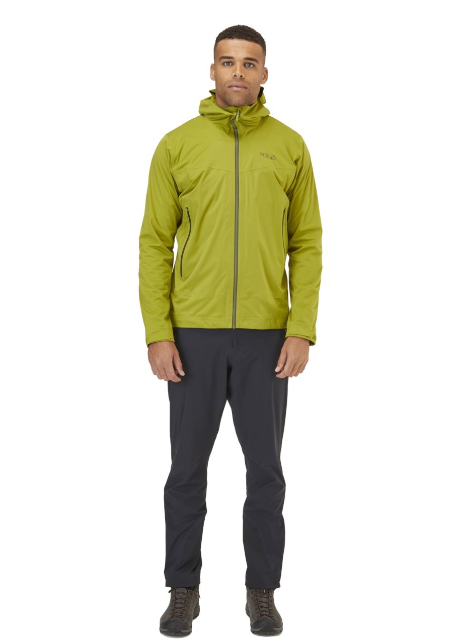 Clothing Rab Softshell Jackets | Rab Mens Kinetic 2.0 Jacket - Aspen Green