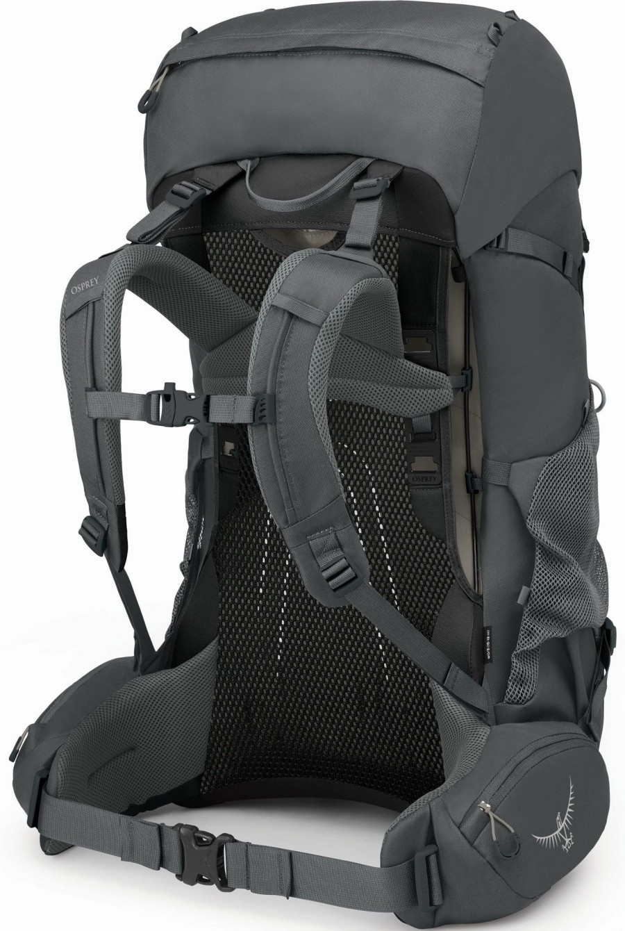 Rucksacks Osprey Backpacking Packs | Osprey Womens Renn 65 Rucksack - Dark Charcoal-Gray Wolf Grey