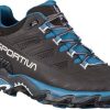 Footwear La Sportiva Walking Shoes | La Sportiva Womens Ultra Raptor Ii Leather Gtx Shoes - Carbon-Atlantic Grey