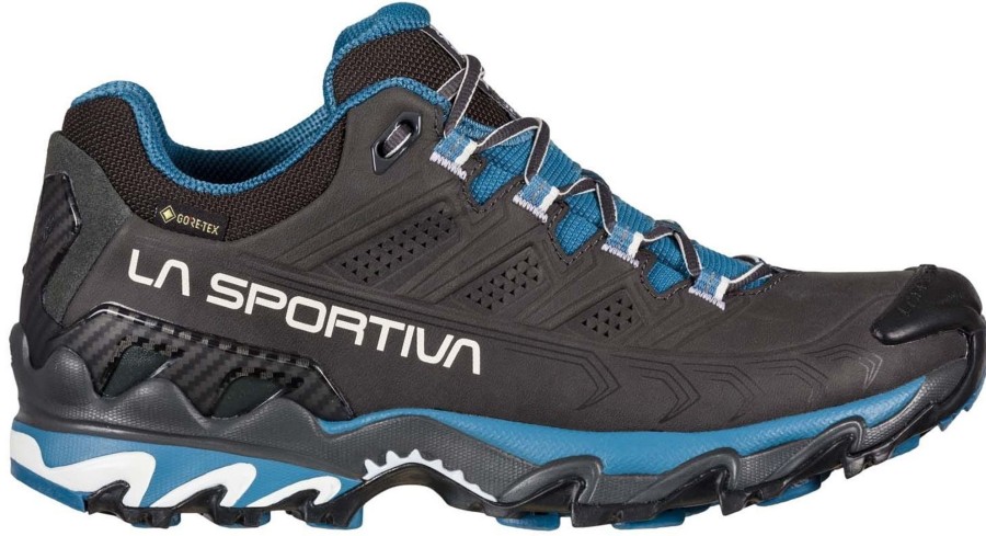 Footwear La Sportiva Walking Shoes | La Sportiva Womens Ultra Raptor Ii Leather Gtx Shoes - Carbon-Atlantic Grey