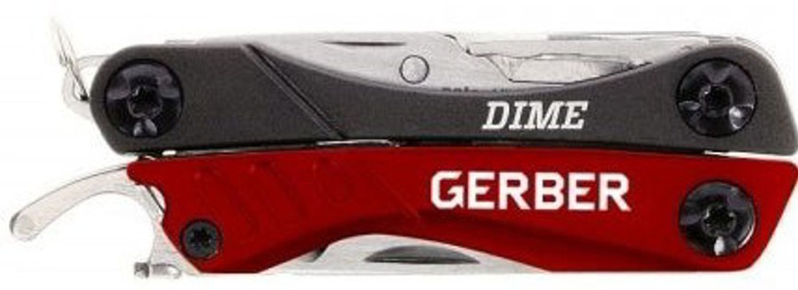 Equipment Gerber Knives & Multi-Tools | Gerber Dime Pocket Micro Tool Red