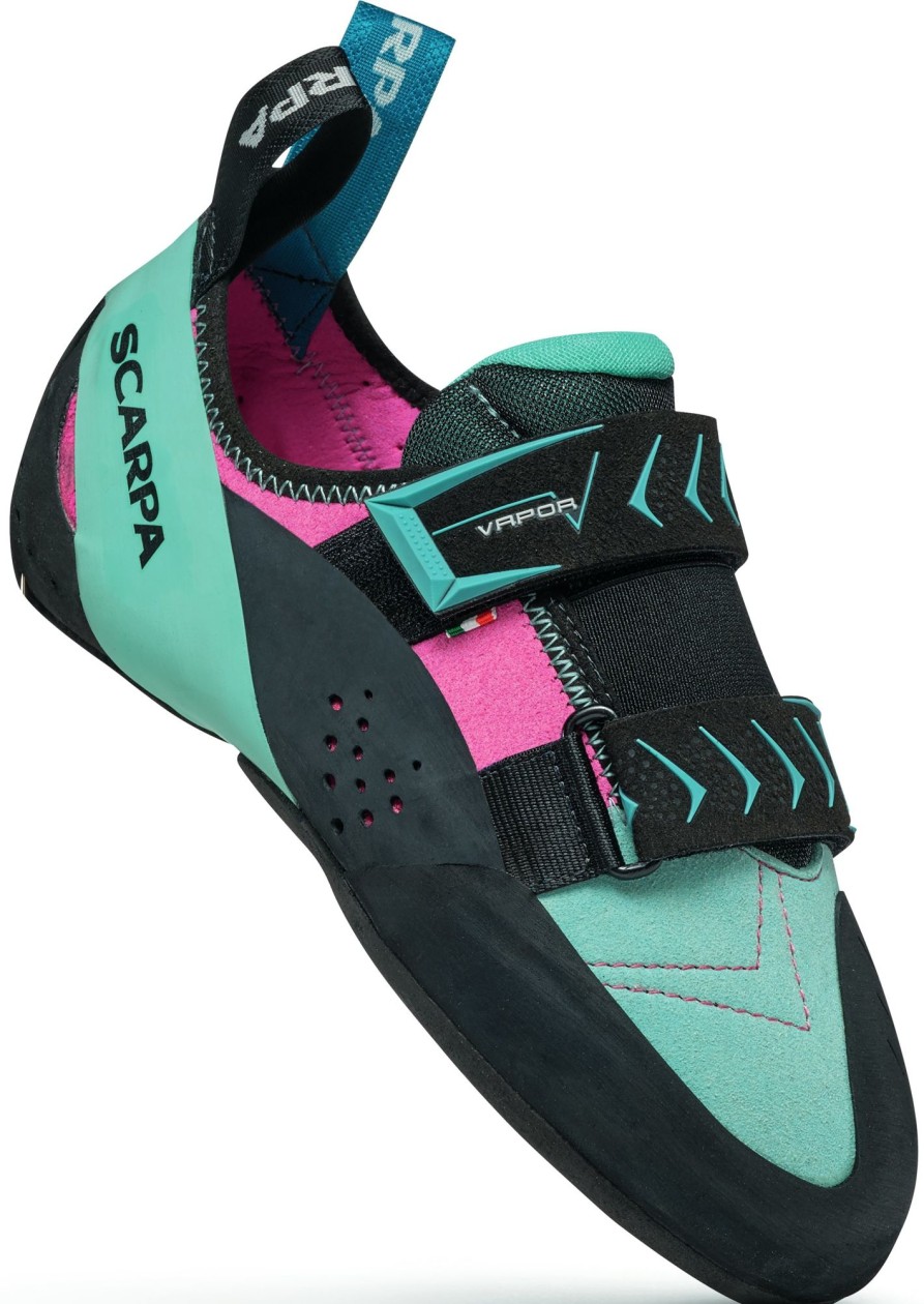 Equipment Scarpa Climbing Shoes | Scarpa Womens Vapour V Climbing Shoes - Dahlia-Aqua Blue