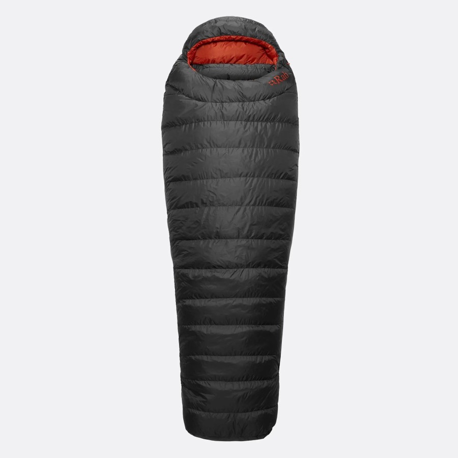 Camping Rab Backpacking & Lightweight Sleeping Bags | Rab Ascent 500 Sleeping Bag - Left-Hand Zip - Graphene Grey