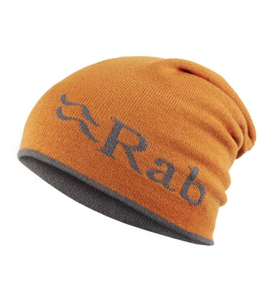 Clothing Rab Hats | Rab Wearya Reversible Beanie - Graphene-Marmalade Orange