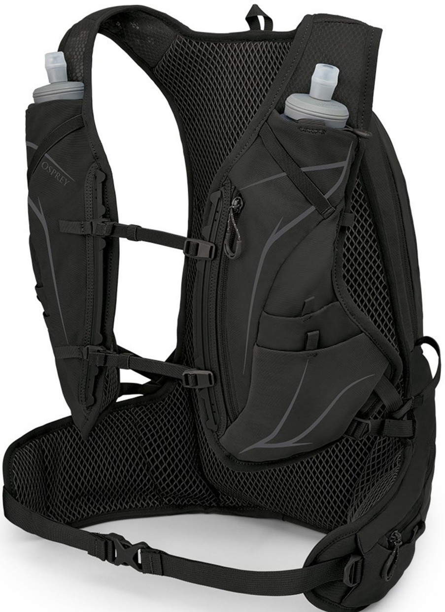 Rucksacks Osprey Fast & Light Rucksacks And Vests | Osprey Duro 15 With Flasks - Dark Charcoal Grey