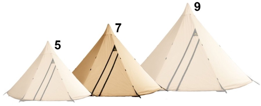 Camping Tentipi Tipi'S & Bell Tents | Tentipi Onyx 7 Cp Brown