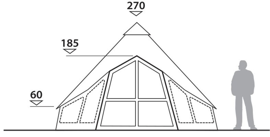 Camping Robens Tipi'S & Bell Tents | Robens Settler Field Tent Brown