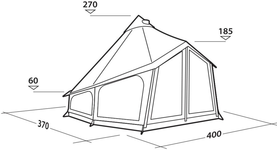 Camping Robens Tipi'S & Bell Tents | Robens Settler Field Tent Brown