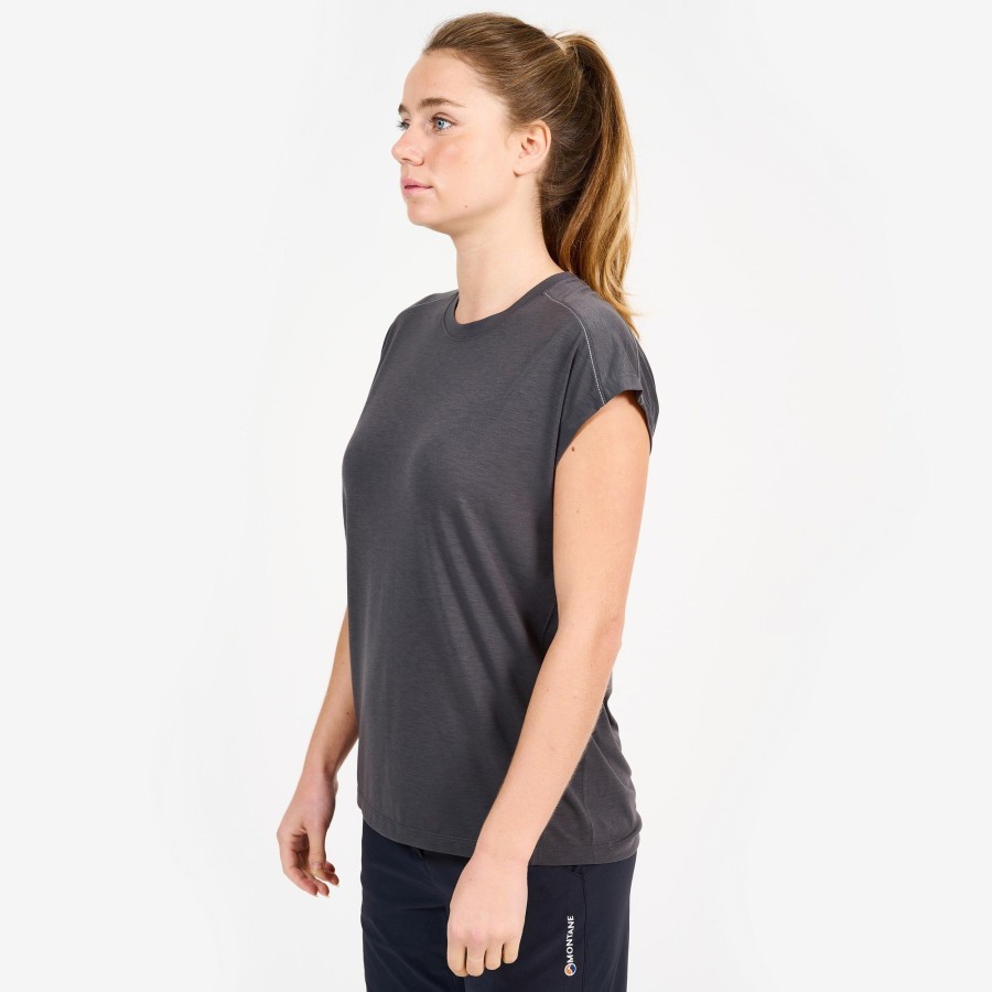 Clothing Montane T Shirts & Base Layers | Montane Womens Mira T-Shirt - Slate Grey