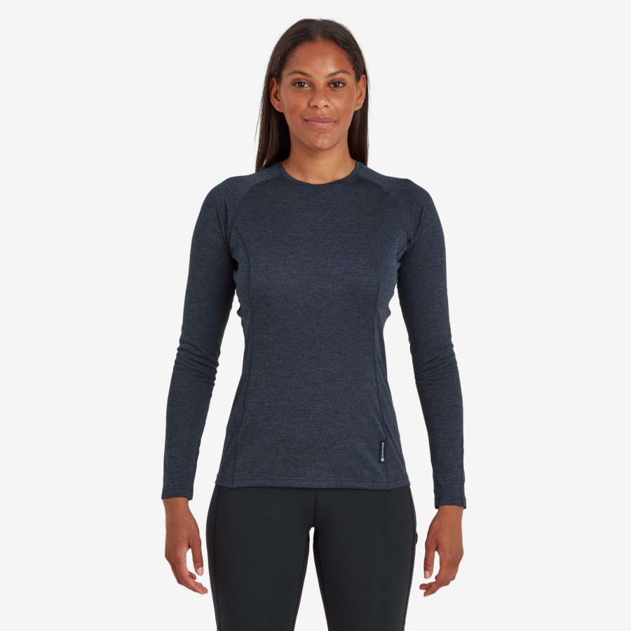 Clothing Montane T Shirts & Base Layers | Montane Womens Dart Long Sleeve T-Shirt - Eclipse Blue