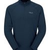 Clothing Rab T Shirts & Base Layers | Rab Mens Sonic Ls Zip - Tempest Blue