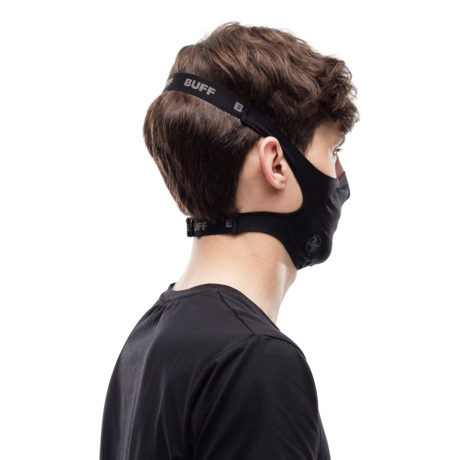 Clothing Buff Face Masks | Buff Filter Face Mask - Solid Black