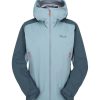 Clothing Rab Softshell Jackets | Rab Womens Kinetic Alpine 2.0 Jacket - Orion Citadel Blue