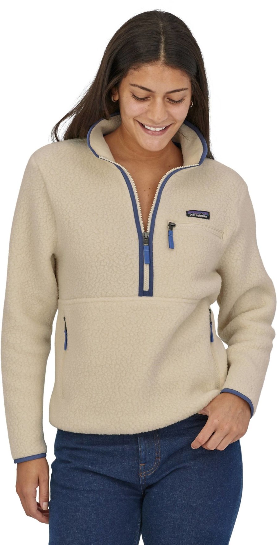 Clothing Patagonia Fleece & Mid Layer | Patagonia Womens Retro Pile Marsupial - Natural White