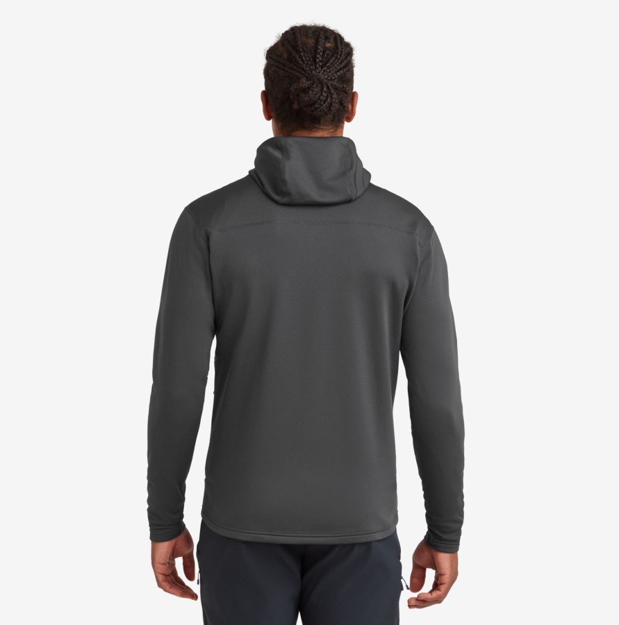 Clothing Montane Fleece & Mid Layer | Montane Mens Fury Lite Hoodie - Midnight Grey