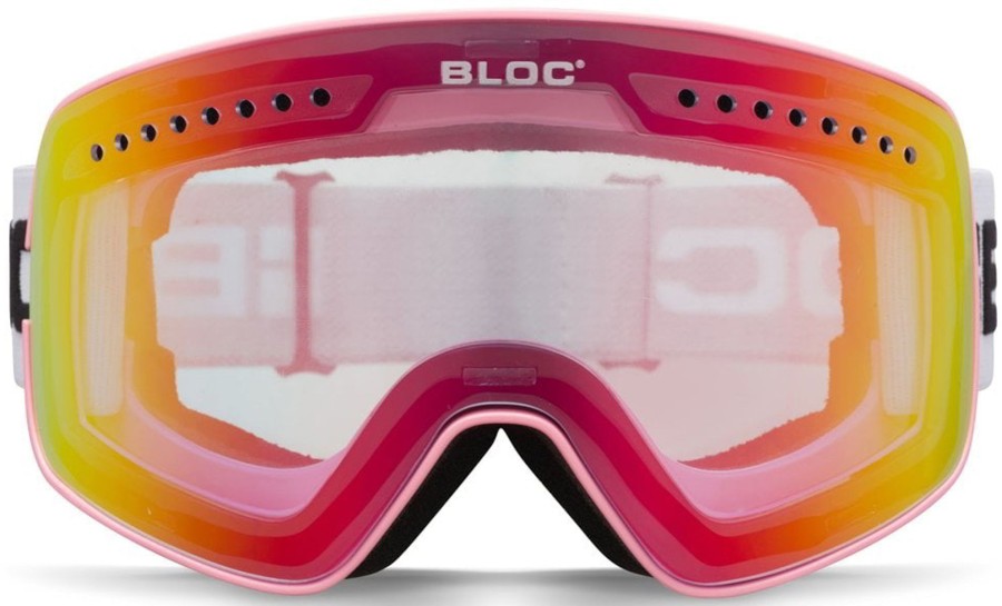 Clothing Bloc Eyewear Eyewear | Bloc Fifty-Five Goggle - Matt Light Purple-Powder Lens White