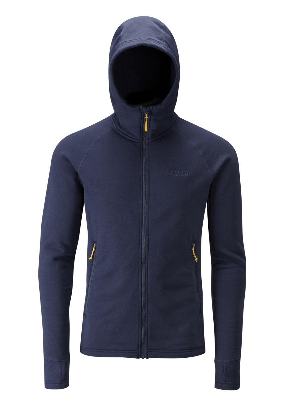 Clothing Rab Fleece & Mid Layer | Rab Mens Power Stretch Pro Jacket - Deep Ink Blue