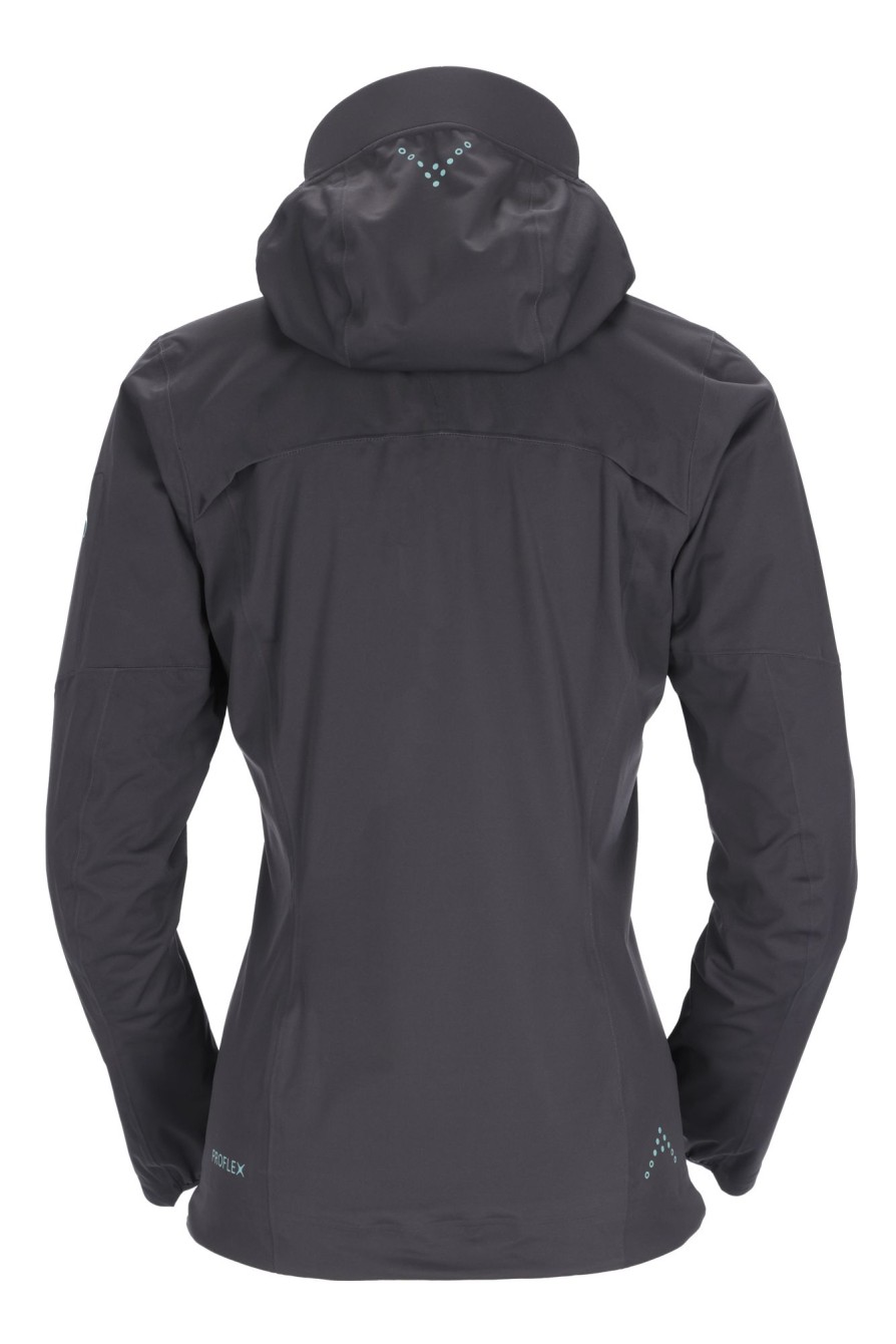 Clothing Rab Waterproof Jackets | Rab Womens Kinetic Ultra Jacket - Anthracite Grey