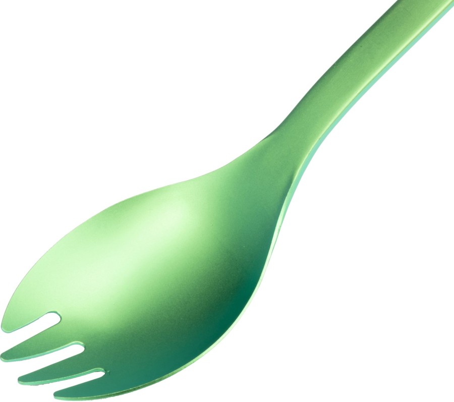 Camping Snowpeak Plates, Bowls, Cups & Utensils | Snow Peak Titanium Spork Green