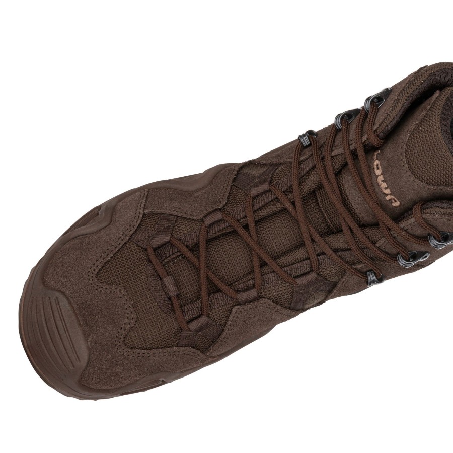 Footwear Lowa Military Boots | Lowa Mens Zephyr Gtx Mid Tf Boots Brown