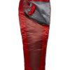 Camping Rab Backpacking & Lightweight Sleeping Bags | Rab Solar Eco 3 Sleeping Bag - Regular - Left Zip - Oxblood Red