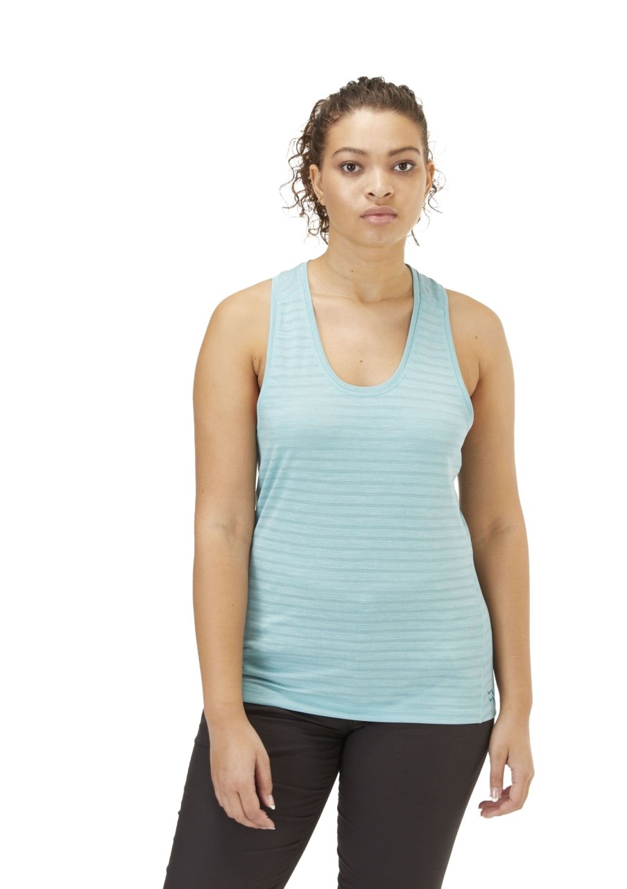 Clothing Rab T Shirts & Base Layers | Rab Womens Wisp Vest - Meltwater Marl Blue