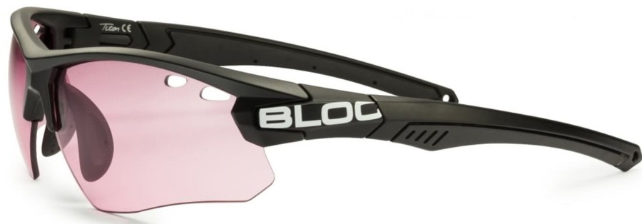 Clothing Bloc Eyewear Eyewear | Bloc Titan Sunglasses Vermillion 4 Lens Pack Black