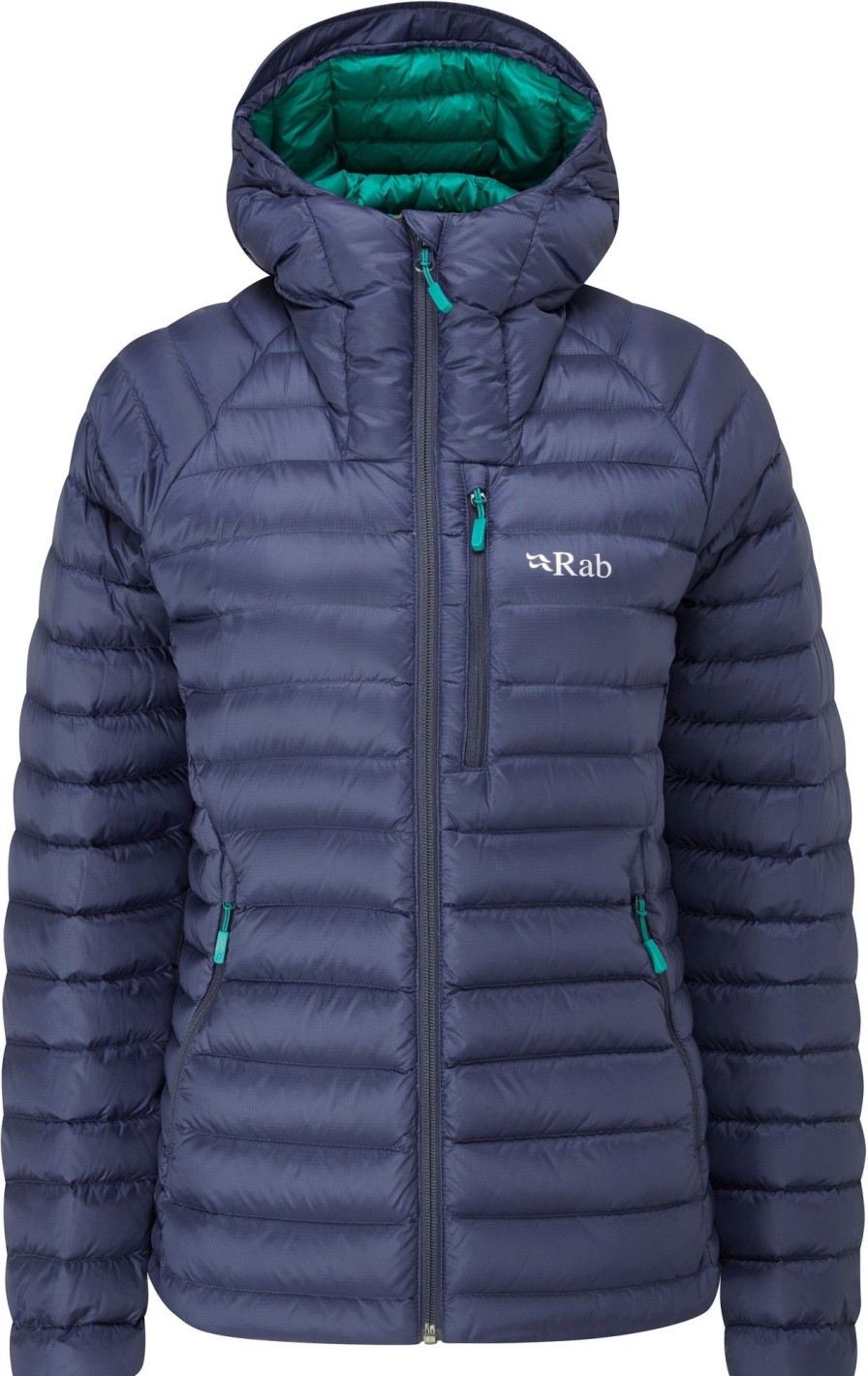 Clothing Rab Insulated Jackets | Rab Womens Microlight Alpine Jacket - Deep Ink Blue