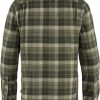 Clothing Fjallraven Shirts | Fjallraven Mens Singi Heavy Flannel Shirt Deep Forest Green