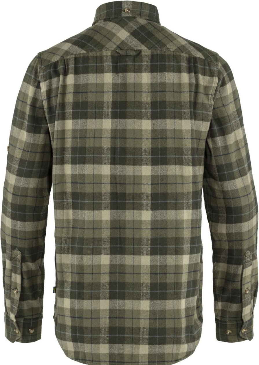 Clothing Fjallraven Shirts | Fjallraven Mens Singi Heavy Flannel Shirt Deep Forest Green