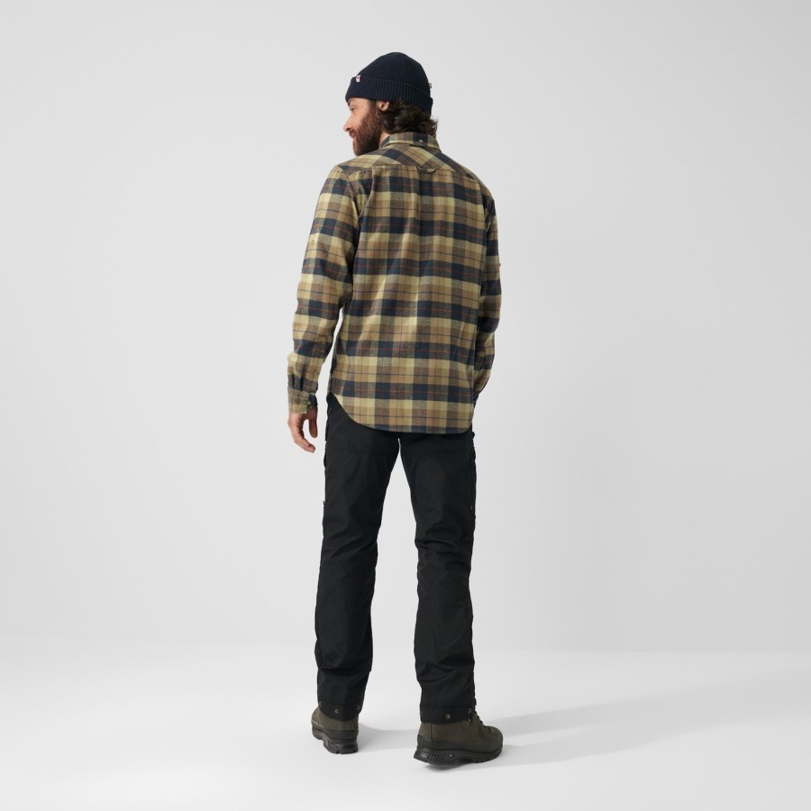 Clothing Fjallraven Shirts | Fjallraven Mens Singi Heavy Flannel Shirt Deep Forest Green