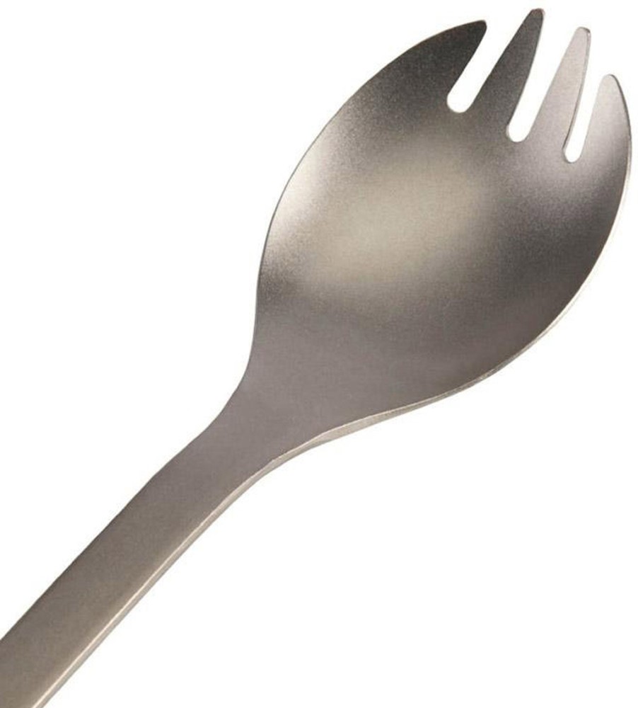 Camping Snowpeak Plates, Bowls, Cups & Utensils | Snow Peak Titanium Spork Silver