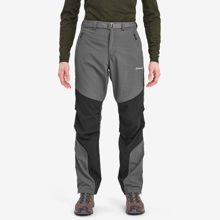 Clothing Montane Trousers & Leg Wear | Montane Mens Terra Pants - Regular Leg - Graphite Grey