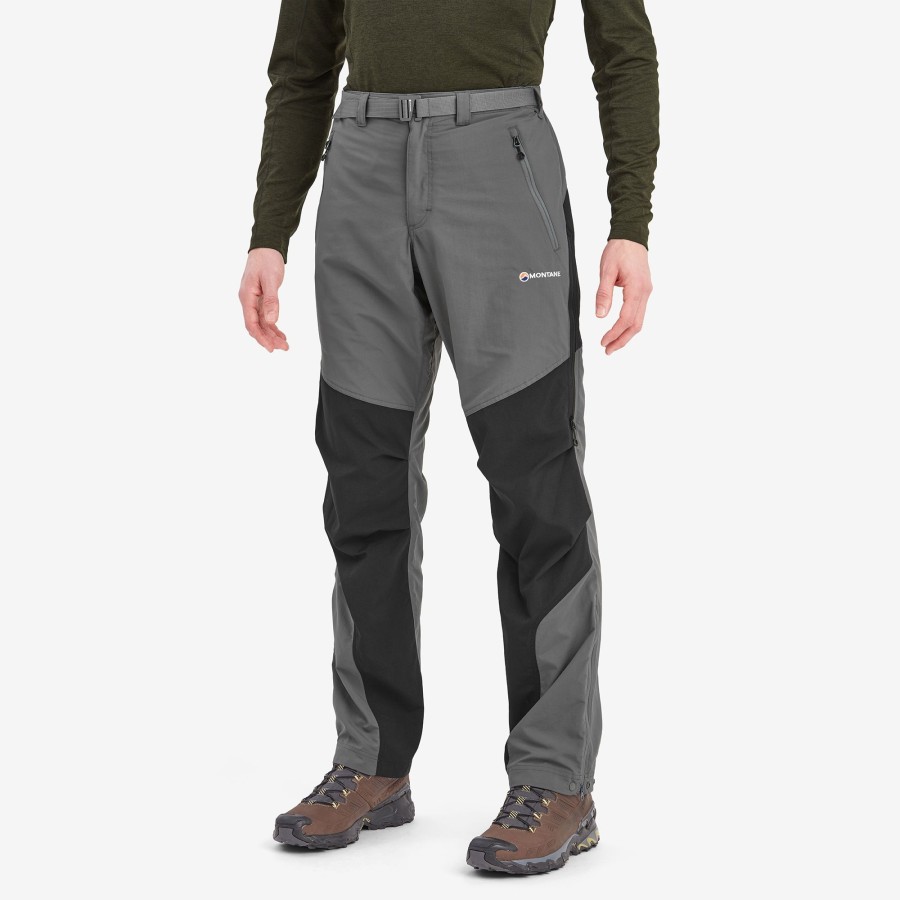 Clothing Montane Trousers & Leg Wear | Montane Mens Terra Pants - Regular Leg - Graphite Grey