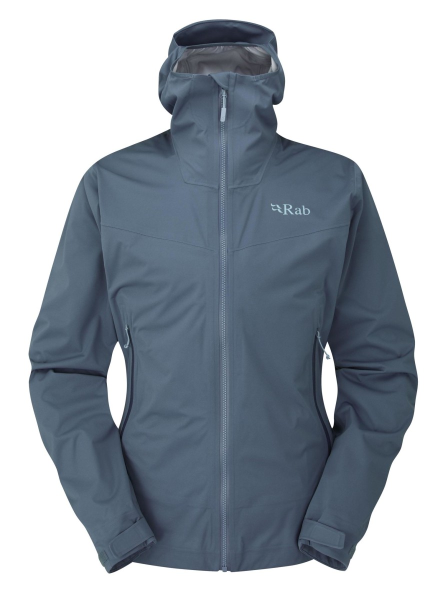 Clothing Rab Softshell Jackets | Rab Womens Kinetic 2.0 Jacket - Orion Blue